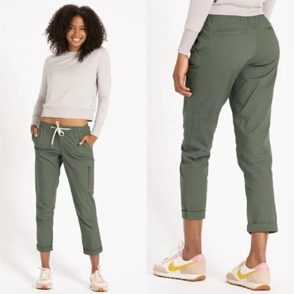 Vuori Pants - Vuori Ripstop Green Pants Hiking Climbing Outdoors Large